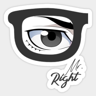 Mr. Right Sticker